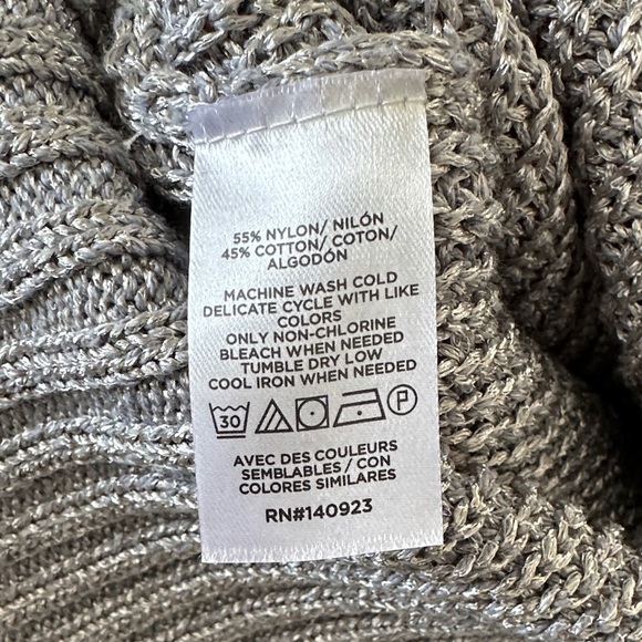 NWT Loft Gray Metallic Sweater - Picture 3 of 4